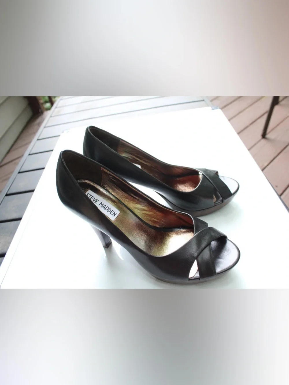 Steve Madden Prowl peep toe pumps